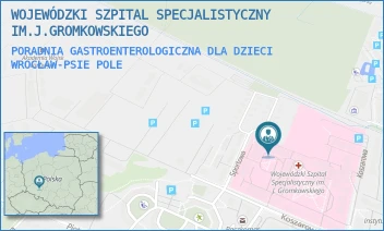 PORADNIA GASTROENTEROLOGICZNA DLA DZIECI - WOJEWÓDZKI SZPITAL SPECJALISTYCZNY IM.J.GROMKOWSKIEGO - UL. KOSZAROWA 5, WROCŁAW-PSIE POLE