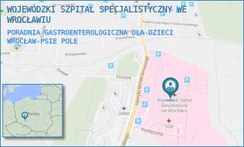 PORADNIA GASTROENTEROLOGICZNA DLA DZIECI - WOJEWÓDZKI SZPITAL SPECJALISTYCZNY WE WROCŁAWIU - UL. HENRYKA MICHAŁA KAMIEŃSKIEGO 73A, WROCŁAW-PSIE POLE