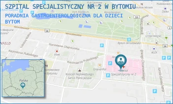 PORADNIA GASTROENTEROLOGICZNA DLA DZIECI - SZPITAL SPECJALISTYCZNY NR 2 W BYTOMIU - UL. BATOREGO 15, BYTOM