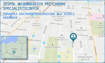 PORADNIA GASTROENTEROLOGICZNA DLA DZIECI - ZESPÓŁ WOJEWÓDZKICH PRZYCHODNI SPECJALISTYCZNYCH - UL. POWSTAŃCÓW 31,  KATOWICE
