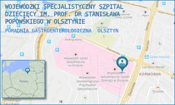 PORADNIA GASTROENTEROLOGICZNA - WOJEWÓDZKI SPECJALISTYCZNY SZPITAL DZIECIĘCY IM. PROF. DR STANISŁAWA POPOWSKIEGO W OLSZTYNIE - ŻOŁNIERSKA 18 A, OLSZTYN
