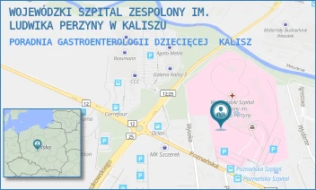 PORADNIA GASTROENTEROLOGII DZIECIĘCEJ - WOJEWÓDZKI SZPITAL ZESPOLONY IM. LUDWIKA PERZYNY W KALISZU - POZNAŃSKA 79,  KALISZ