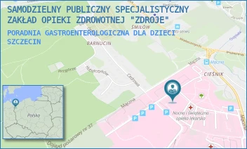 PORADNIA GASTROENTEROLOGICZNA DLA DZIECI - SAMODZIELNY PUBLICZNY SPECJALISTYCZNY ZAKŁAD OPIEKI ZDROWOTNEJ "ZDROJE" W SZCZECINIE - MĄCZNA 4, SZCZECIN